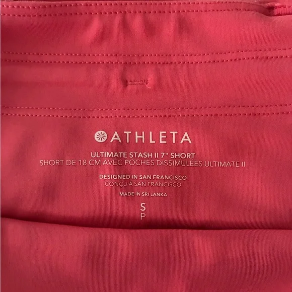 Athlete 7” ultimate stash II short peach size S - Picture 2 of 5